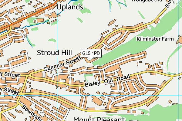 GL5 1PD map - OS VectorMap District (Ordnance Survey)