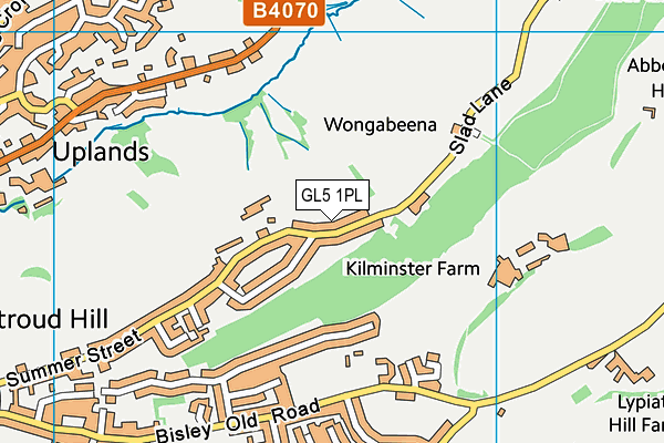 GL5 1PL map - OS VectorMap District (Ordnance Survey)