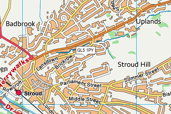 GL5 1PY map - OS VectorMap District (Ordnance Survey)