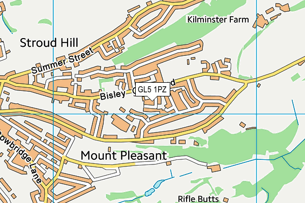 GL5 1PZ map - OS VectorMap District (Ordnance Survey)