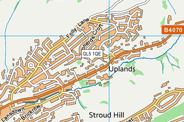 GL5 1QE map - OS VectorMap District (Ordnance Survey)