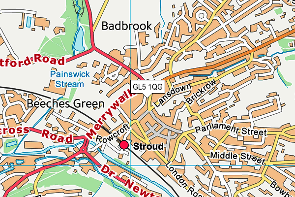 Map of PET FAYRE STROUD LIMITED at district scale