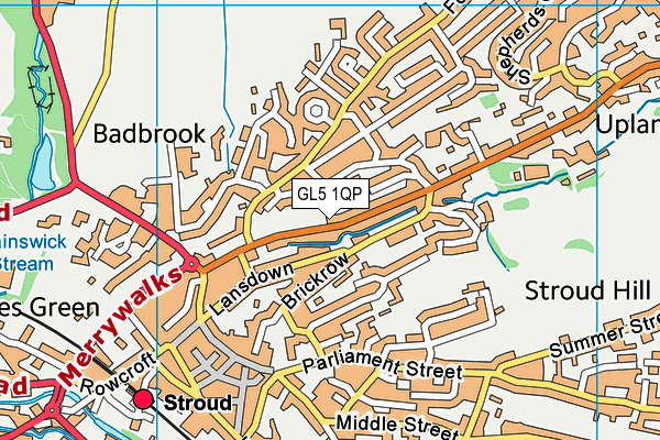 GL5 1QP map - OS VectorMap District (Ordnance Survey)