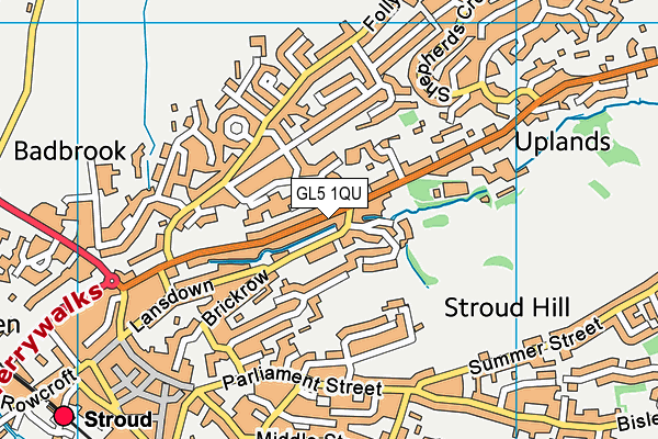 GL5 1QU map - OS VectorMap District (Ordnance Survey)