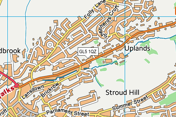 GL5 1QZ map - OS VectorMap District (Ordnance Survey)