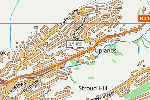 GL5 1RD map - OS VectorMap District (Ordnance Survey)