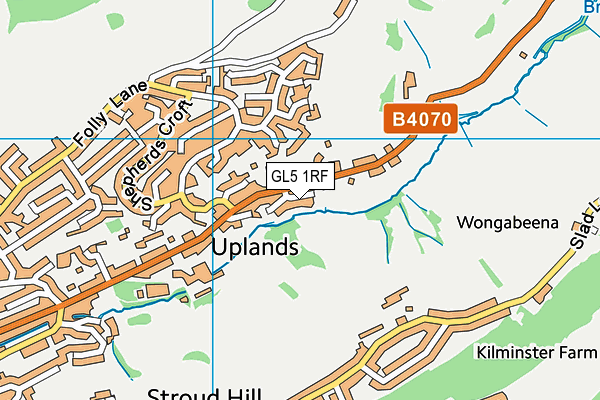 GL5 1RF map - OS VectorMap District (Ordnance Survey)
