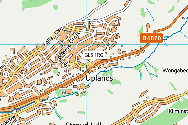 GL5 1RG map - OS VectorMap District (Ordnance Survey)