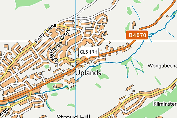 GL5 1RH map - OS VectorMap District (Ordnance Survey)