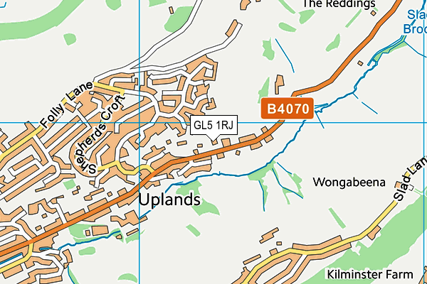 GL5 1RJ map - OS VectorMap District (Ordnance Survey)
