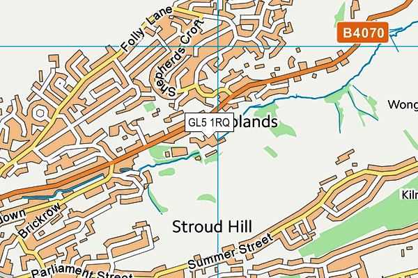 GL5 1RQ map - OS VectorMap District (Ordnance Survey)