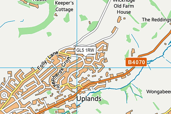 GL5 1RW map - OS VectorMap District (Ordnance Survey)