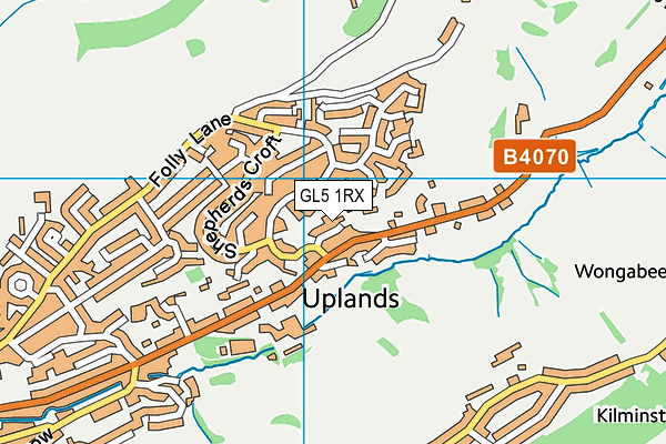 GL5 1RX map - OS VectorMap District (Ordnance Survey)