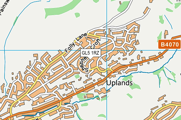 GL5 1RZ map - OS VectorMap District (Ordnance Survey)