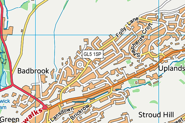 GL5 1SP map - OS VectorMap District (Ordnance Survey)