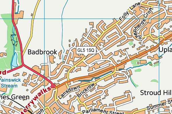 GL5 1SQ map - OS VectorMap District (Ordnance Survey)