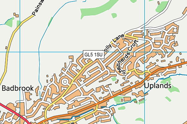 GL5 1SU map - OS VectorMap District (Ordnance Survey)