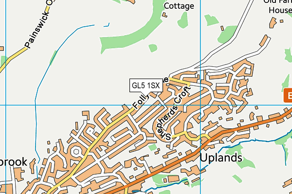 GL5 1SX map - OS VectorMap District (Ordnance Survey)