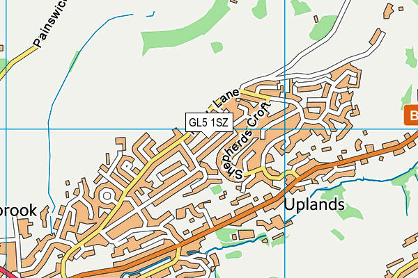 GL5 1SZ map - OS VectorMap District (Ordnance Survey)