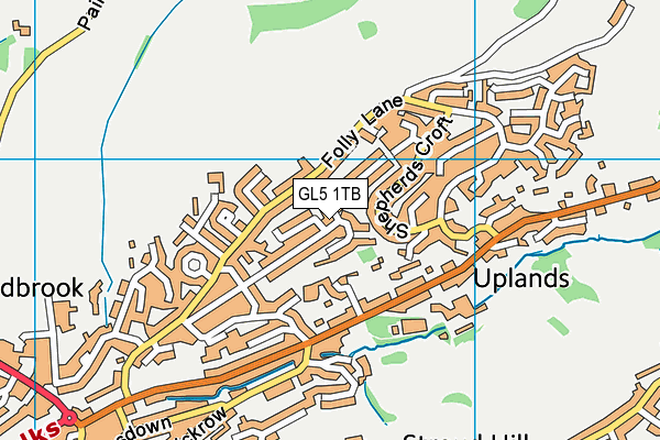 GL5 1TB map - OS VectorMap District (Ordnance Survey)