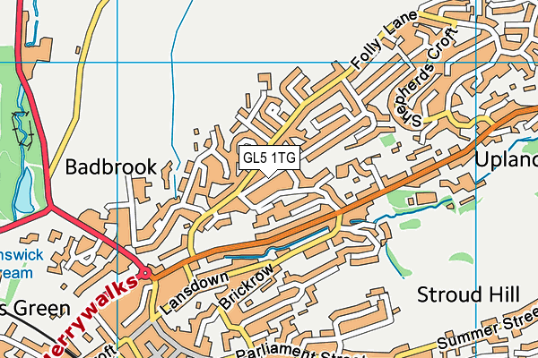 GL5 1TG map - OS VectorMap District (Ordnance Survey)