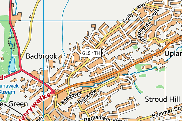 GL5 1TH map - OS VectorMap District (Ordnance Survey)