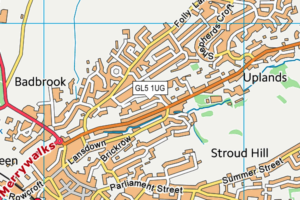 GL5 1UG map - OS VectorMap District (Ordnance Survey)