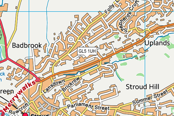 GL5 1UH map - OS VectorMap District (Ordnance Survey)