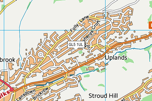 GL5 1UL map - OS VectorMap District (Ordnance Survey)