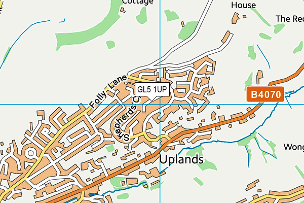 GL5 1UP map - OS VectorMap District (Ordnance Survey)