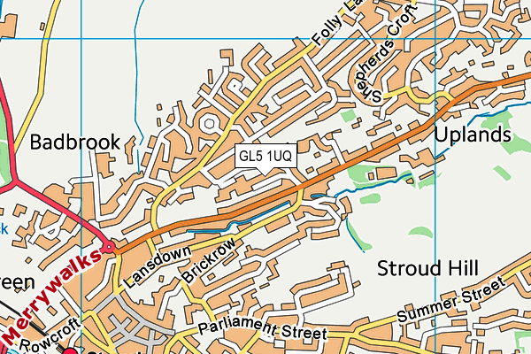 GL5 1UQ map - OS VectorMap District (Ordnance Survey)