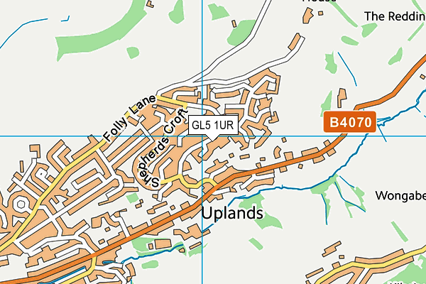 GL5 1UR map - OS VectorMap District (Ordnance Survey)