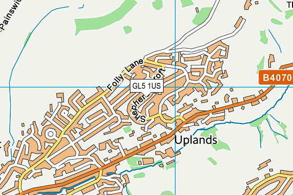 GL5 1US map - OS VectorMap District (Ordnance Survey)