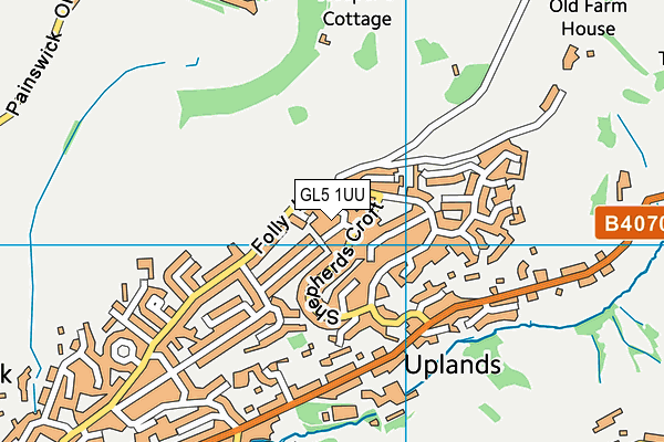 GL5 1UU map - OS VectorMap District (Ordnance Survey)