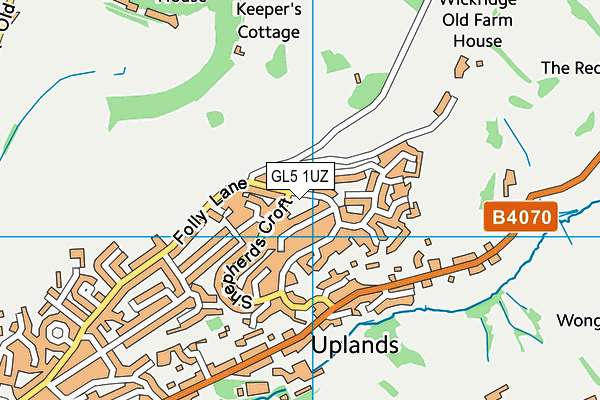 GL5 1UZ map - OS VectorMap District (Ordnance Survey)