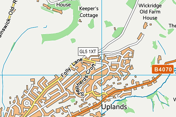 GL5 1XT map - OS VectorMap District (Ordnance Survey)