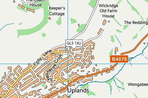 GL5 1XU map - OS VectorMap District (Ordnance Survey)