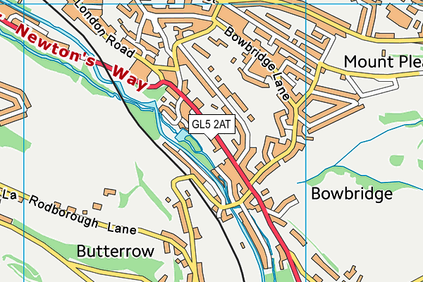 GL5 2AT map - OS VectorMap District (Ordnance Survey)