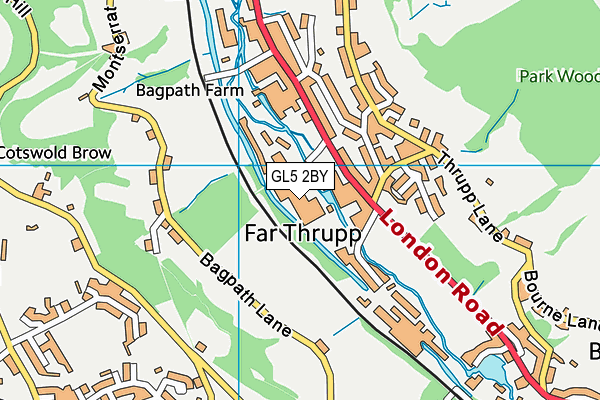 GL5 2BY map - OS VectorMap District (Ordnance Survey)