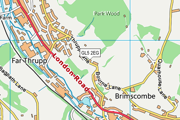 GL5 2EG map - OS VectorMap District (Ordnance Survey)