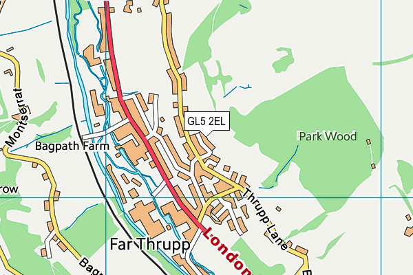 GL5 2EL map - OS VectorMap District (Ordnance Survey)