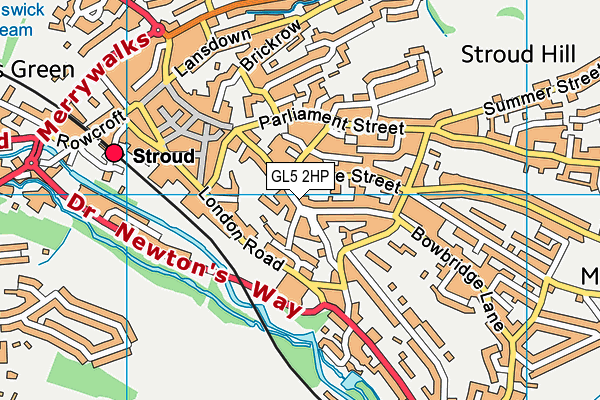 Stroud Valley Community Primary School map (GL5 2HP) - OS VectorMap District (Ordnance Survey)