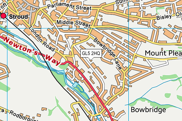 GL5 2HQ map - OS VectorMap District (Ordnance Survey)