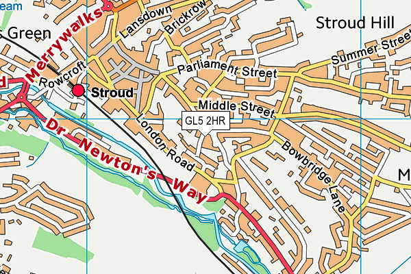 GL5 2HR map - OS VectorMap District (Ordnance Survey)