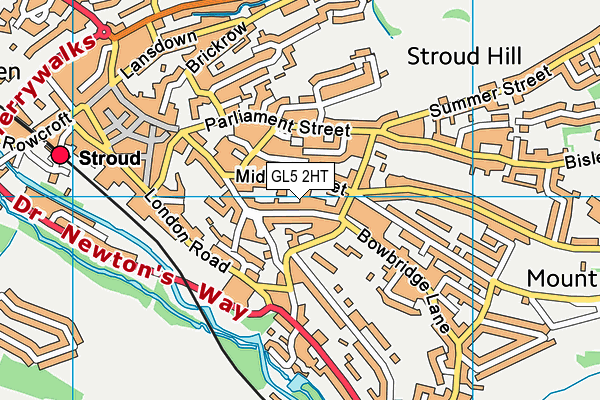 GL5 2HT map - OS VectorMap District (Ordnance Survey)