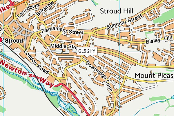 GL5 2HY map - OS VectorMap District (Ordnance Survey)