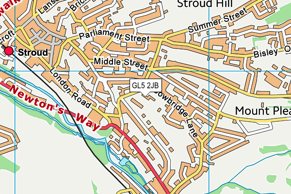 GL5 2JB map - OS VectorMap District (Ordnance Survey)