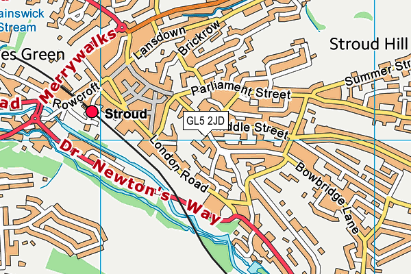 GL5 2JD map - OS VectorMap District (Ordnance Survey)