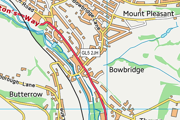 GL5 2JH map - OS VectorMap District (Ordnance Survey)