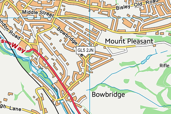 GL5 2JN map - OS VectorMap District (Ordnance Survey)